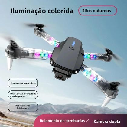 Imagem de Drone RC Colorido Com Câmera 4K HD WIFI FPV Quadcopter Com Controle De Altura E88D E99D Brinquedos