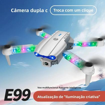 Imagem de Drone RC Colorido Com Câmera 4K HD WIFI FPV Quadcopter Com Controle De Altura E88D E99D Brinquedos