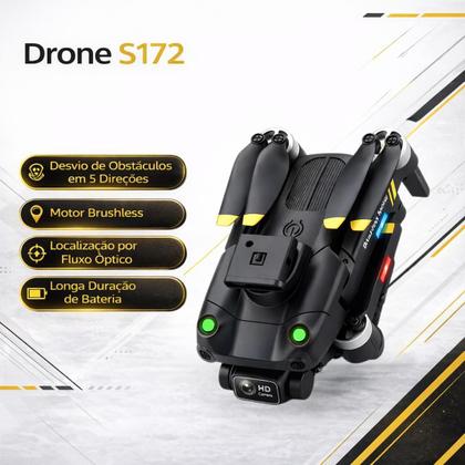 Imagem de Drone S172 Max 4K Dupla Câmera Brushless WiFi FPV Sensor de Obstáculos Altitude Hold Fluxo Óptico Retorno Automático modo sem cabeça dobrável