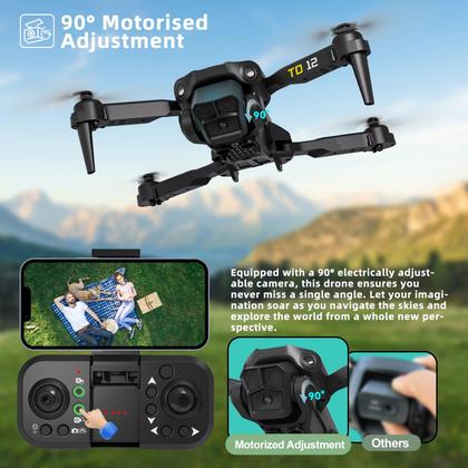 Imagem de Drone Toladrone TD12 com Câmera 720P WiFi FPV - 2 Baterias