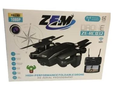 Drone Zem Ze-Rc032 Com Dual Câmera Full HD Preto - Drone