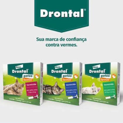 Imagem de Drontal Gatos Spot On 0,35ml Vermífugo 0,5-2,5kg Bayer