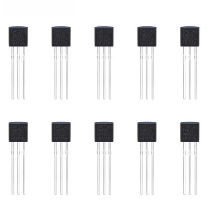 Imagem de DS18B20 Sensor De Temperatura Chip TO-92 18B20 IC DIY Termômetro Digital -55  graus C a 125  graus C 1/5/10/20