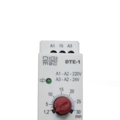 Imagem de Dte-1 rele tempo 1,2-30 min 24vca/vcc 220vca re digimec