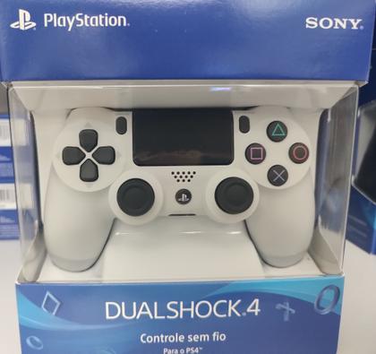 Dualshock 4 Controle PS 4 Original Sony Branco Glacial Lacrado 12