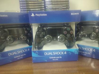 Imagem de Dualshock 4 Controle PS 4 Original Sony Preto Onix Black + Cabo de Carregamento