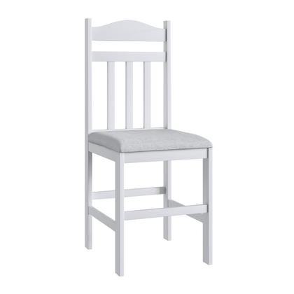 Imagem de Duas Cadeiras para Sala de Jantar Madeira Maciça 200 Branco