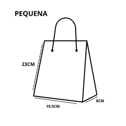 Imagem de Duas Embalagem Pequena Presente Glitter Com Alças Delicada