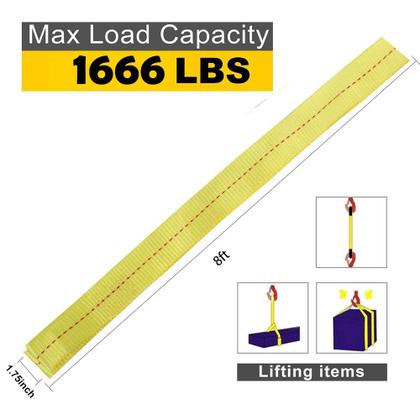 Imagem de Duas tiras de reboque XSTRAP STANDARD 2PK 4,4 cm x 2,4 m com tampa de carga de 750 kg