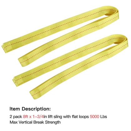 Imagem de Duas tiras de reboque XSTRAP STANDARD 2PK 4,4 cm x 2,4 m com tampa de carga de 750 kg