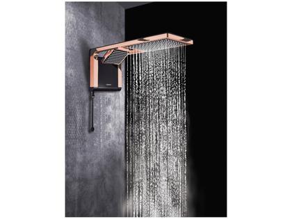 Imagem de Ducha Acqua Duo Ultra Preto E Rose Gold 220v Lorenzetti
