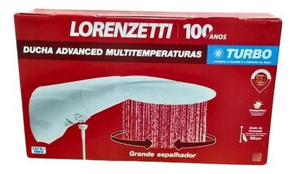 Imagem de Ducha Advanced Turbo Branco 220 Volts 6400 Watts Lorenzetti 
