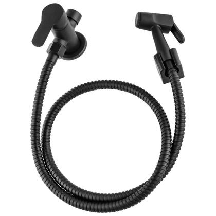 Imagem de Ducha Banheiro Para Lavagem Intima Preto Fosco 1/4 volta