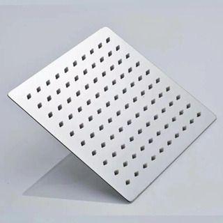 Imagem de Ducha Chuveiro 20x20 Slim Inox Com Braço 36 Cm