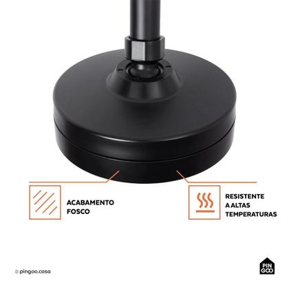 Imagem de Ducha Chuveiro Autolimpante Redondo de Parede Longo Mauá Pingoo.casa