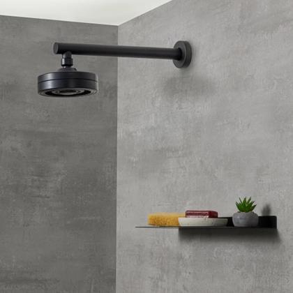 Imagem de Ducha Chuveiro Autolimpante Redondo de Parede Longo Mauá Pingoo.casa