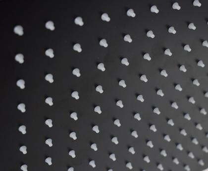 Imagem de Ducha Chuveiro Black 25x25 Slim Inox Com Braço Quadrad Fosco