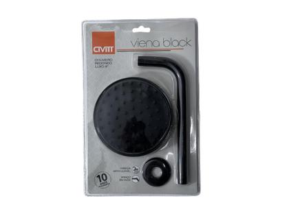 Imagem de Ducha Chuveiro Black Preto Fosco Redondo Luxo 6 Civitt