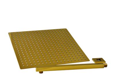 Imagem de Ducha / Chuveiro Dourada Slim Golden Quadrada 40 cm Com Braço de Parede Gold