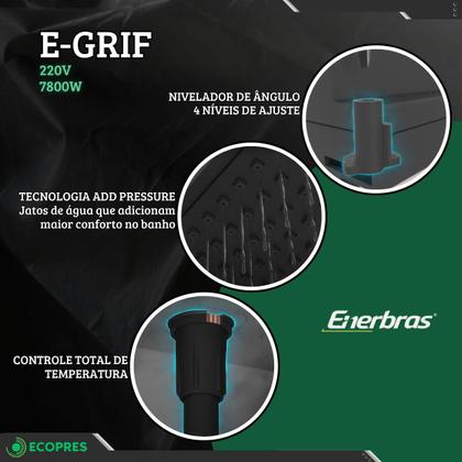 Imagem de Ducha Chuveiro Eletrônico E-Grif Enerbras 7800W 220v Branco
