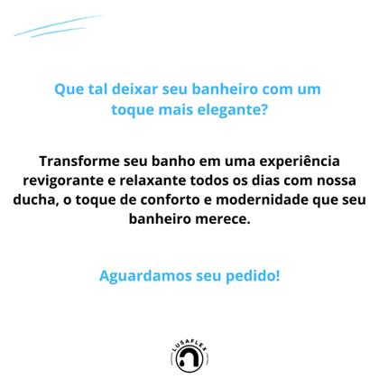 Imagem de Ducha Chuveiro Inteligente Cromada C/ Desviador E Duchinha Manual Aquecedor Solar E Gas