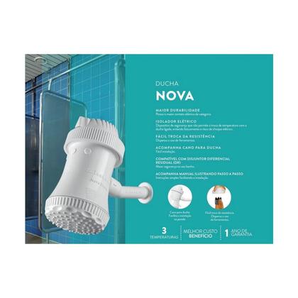 Imagem de Ducha Elétrica-Nova Ducha Branca 3 T 5500Wx220V Sintex