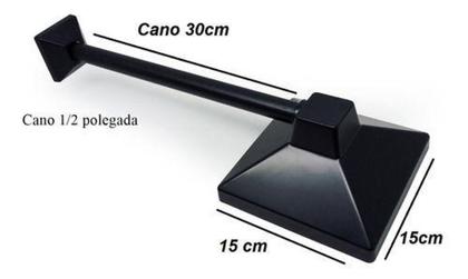Imagem de Ducha Fria Quadrada Preta Black Aquecedor Solar Gás Piscina - lumar