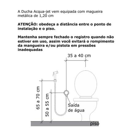 Imagem de Ducha Higiênica Acqua Jet Digital Line 2195 Fabrimar - Tigre Metais