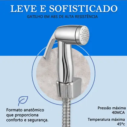 Imagem de Ducha Higiênica banheiro Inox Abs Metal aço Cromada chuveirinho Higiênico