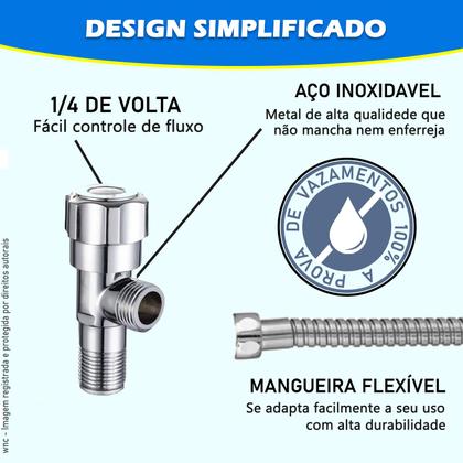 Imagem de Ducha Higiênica banheiro Inox Abs Metal aço Cromada chuveirinho Higiênico
