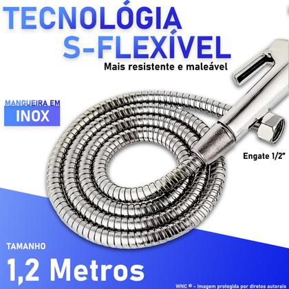 Imagem de Ducha Higiênica banheiro Inox Abs Metal aço Cromada chuveirinho Higiênico