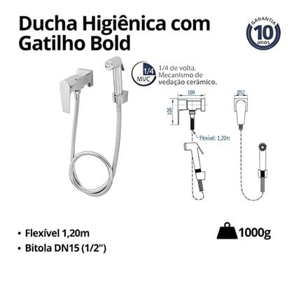 Imagem de Ducha Higiênica C/ Registro Cromada 1739 C370 - Fani