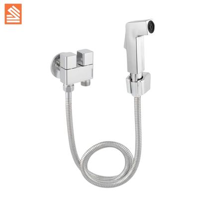 Imagem de Ducha Higiênica C77 Registro Duplo Duas Saídas Metal Cromado 1/2