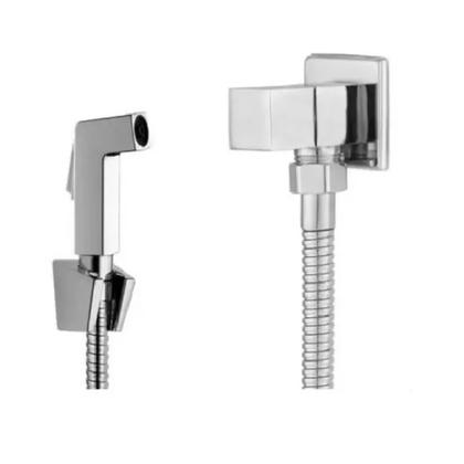 Imagem de Ducha Higienica Chuveirinho Banheiro  Quadrada 1/4 de volta Completa