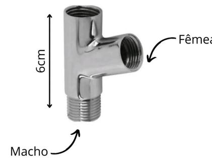 Imagem de Ducha Higiênica Com Adaptador Y E Flexível 1,20m Banheiro