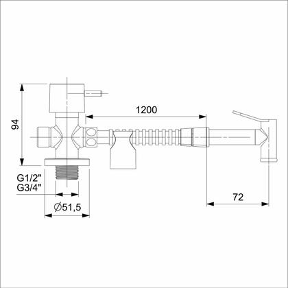 Imagem de Ducha Higiênica com Derivação Basic Celite