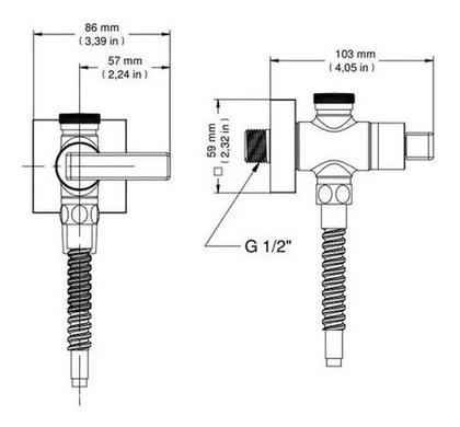 Imagem de Ducha Higiênica Com Registro E Derivação Docol Stillo 