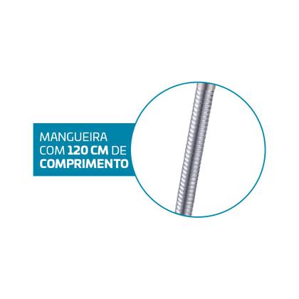 Imagem de Ducha Higiênica Completa Metal Cromado Engate Flexível 1,20 Metros Classic Beltempo