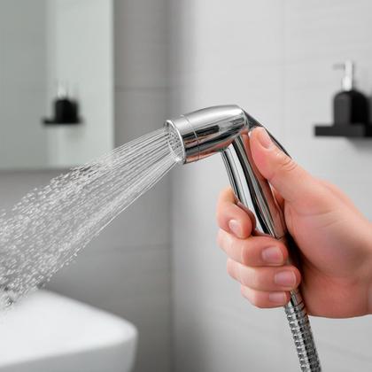 Imagem de Ducha Higiênica Completa Metal Cromado Engate Flexível 1,20 Metros Classic Beltempo