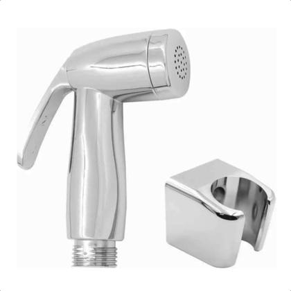 Imagem de Ducha Higienica Cromada com Mangueira de 120cm Banheiro Bidê Intima Chuveirinho Salão