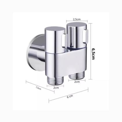 Imagem de Ducha Higiênica Cromado Kit 2 Saídas