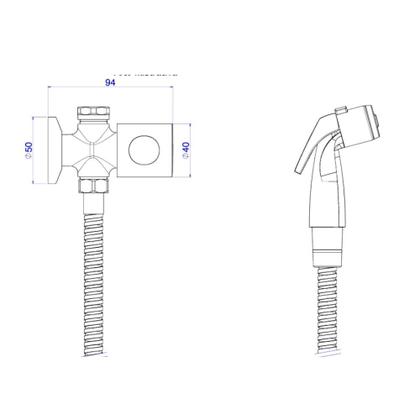 Imagem de Ducha Higiênica Deca com Registro Aspen