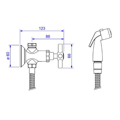 Imagem de Ducha Higienica Deca Izy C/reg E Der Gat Br 1984.c37.act.br