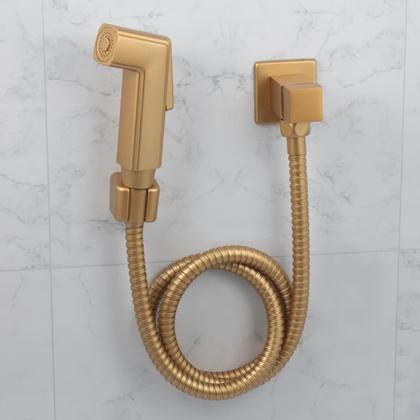 Imagem de Ducha Higiênica Dourado Fosco Quadrada Metal 
