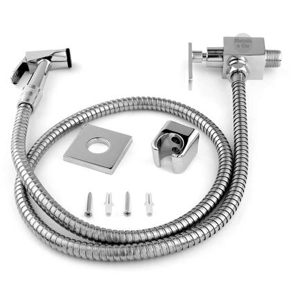 Imagem de Ducha Higiênica Em Metal Quadrada Padrão Deca Para Lavabo