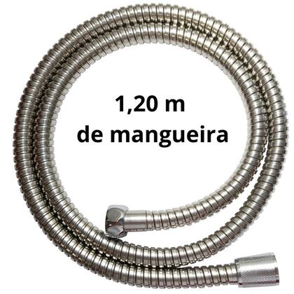 Imagem de Ducha Higiênica Luxo Gatilho Metal Mangueira Cromado