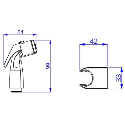 Imagem de Ducha Higiênica Manual Avulsa Sem Registro 4906 Cromado - Deca