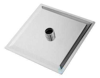 Imagem de Ducha Inox 20cm Quadrada Square Chuveiro Slim 20x20 super luxo metal inox banheiro duchinha banho