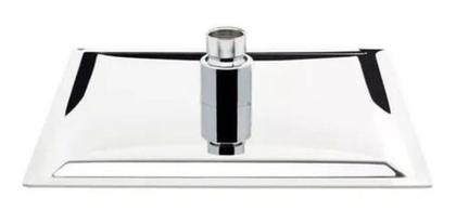 Imagem de Ducha Inox 20cm Quadrada Square Chuveiro Slim 20x20 super luxo metal inox banheiro duchinha banho
