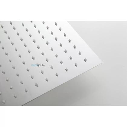 Imagem de Ducha Inox Quadrada 30cm Slim 30x30 Com Braço De Parede Luxo